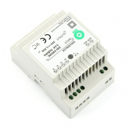 Power supply DIN30W24 for DIN rail - 24V / 1,25A / 30W Power supply DIN30W24 for DIN rail - 24V / 1,25A / 30W