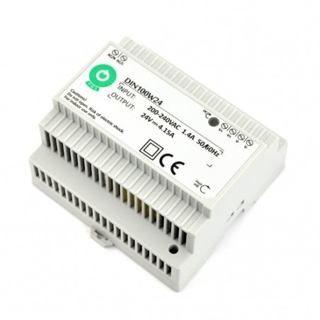Power supply DIN100W24 for DIN rail - 24V / 4,15A / 100W Power supply DIN100W24 for DIN rail - 24V / 4,15A / 100W