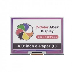 4.01inch ACeP 7-Color E-Paper E-Ink Display HAT for Raspberry Pi, 6...