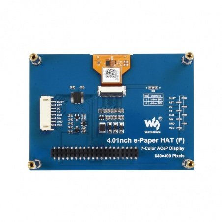 4.01inch ACeP 7-Color E-Paper E-Ink Display HAT for Raspberry