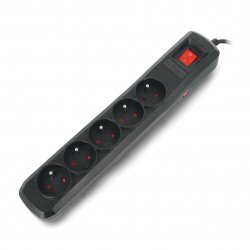 Power strip with security Armac R5 black - 5 sockets - 1,5m