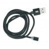 Kabel USB magnetyczny 3w1 microUSB, USB typu C, Lightning 100 - zdjęcie 3