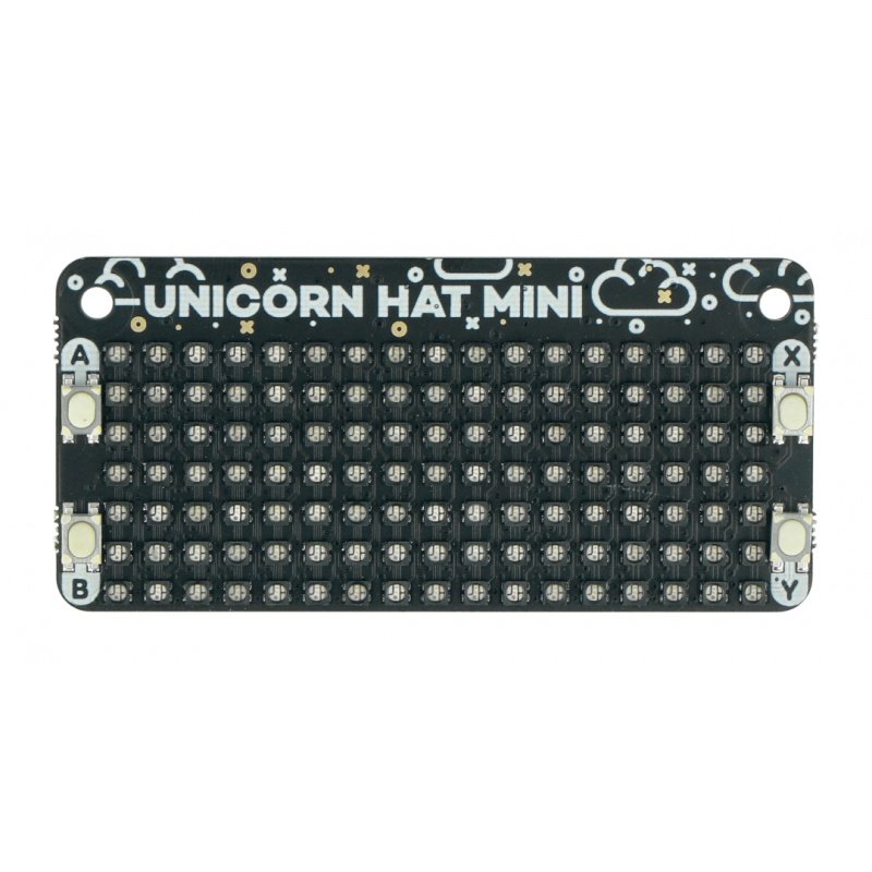 Unicorn HAT Mini - LED RGB matrix - for Raspberry Pi - Pimoroni