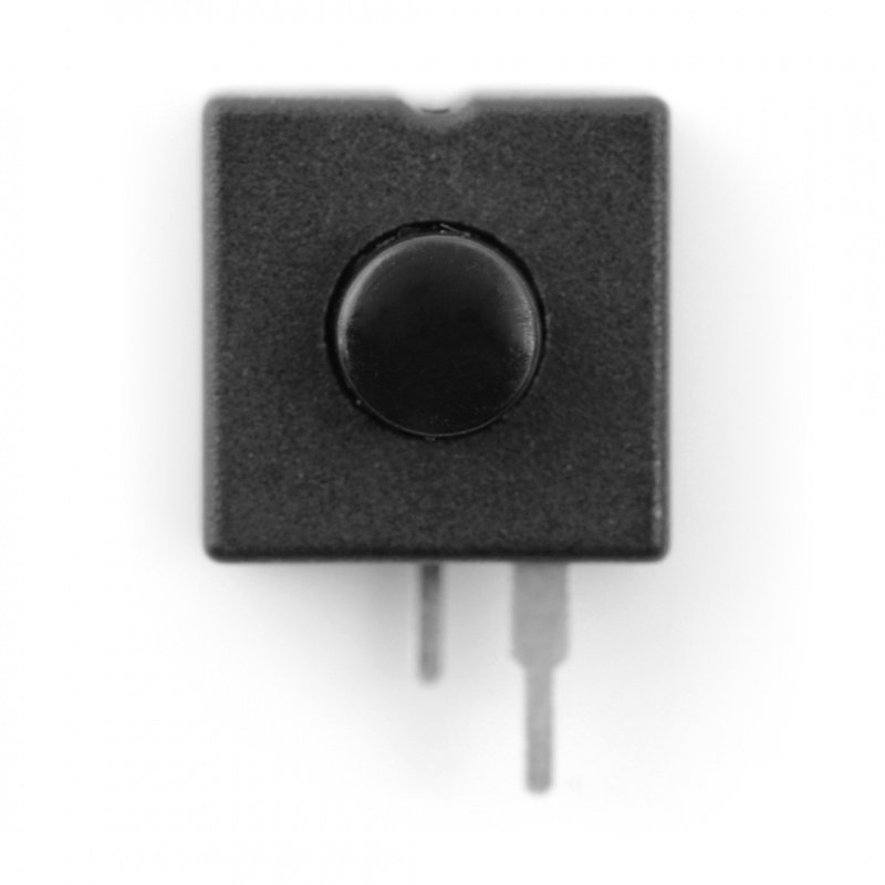 Bistable switch ON-OFF PB-12A, round 30V/1A - black - 5pcs.