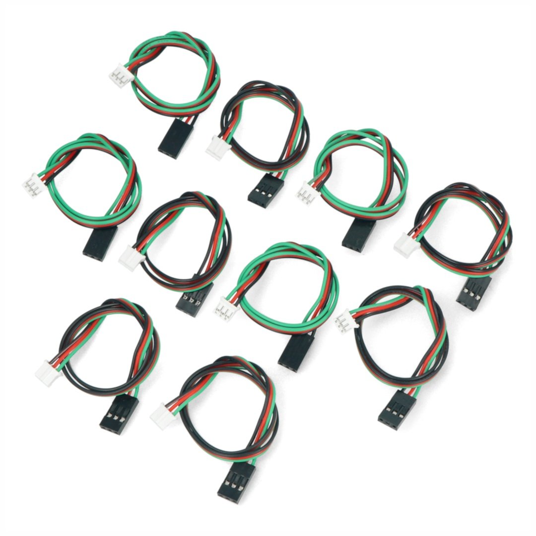 Gravity: 3-Pin PH2.0 to DuPont Male Connector Digital Cable Pack (30cm) -  DFRobot