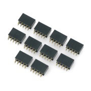 Female socket 2x5 raster 2,54mm