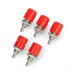 2pcs White and Red Banana Cross Jack High Voltage Connectors Plug 2pcs Sockets 