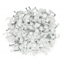 Cable holder 7mm white -...