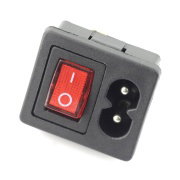 Buy AC power socket, eighth for case with switch