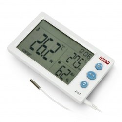 Weather station - temperature and humidity meter + external probe U...