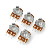 Rotary potentiometer 501Ohm linear 1/5W B0.5K/B501- 5pcs.