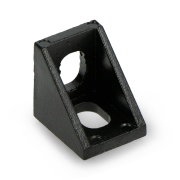 V-Slot profile corner bracket - black