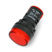 Signal lamp 230V AC - 28mm - red