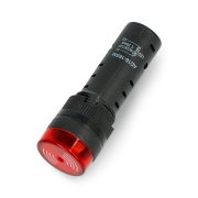 12V DC indicator - 19mm - red with a buzzer