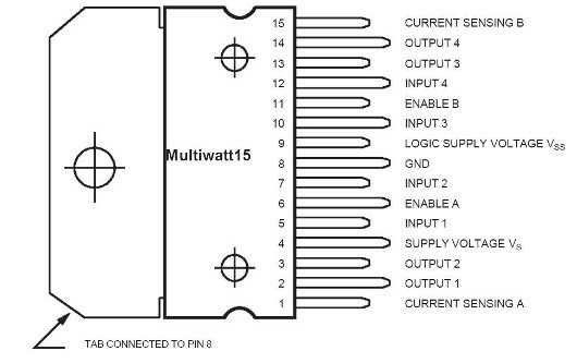 Wymiary L298N