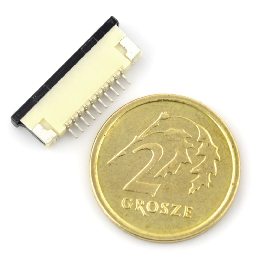Złącze: FFC / FPC ZIF 10 pin, raster 1mm
