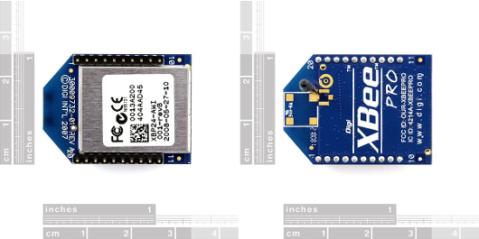 Wymiary modułu XBee Pro 