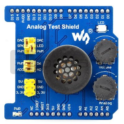 Analog test shield dla Arduino - schemat