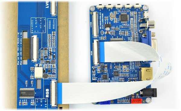 Ekran dotykowy pojemnościowy LCD TFT 10,1'' 1024x600px dla Raspberry Pi 3/2/B+