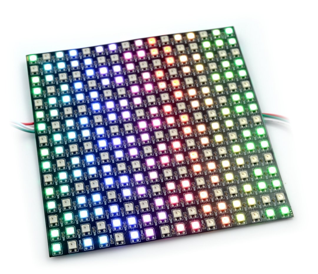 Elastyczna matryca 16x16 - 256 LED RGB - WS2812B indywidualnie adresowane