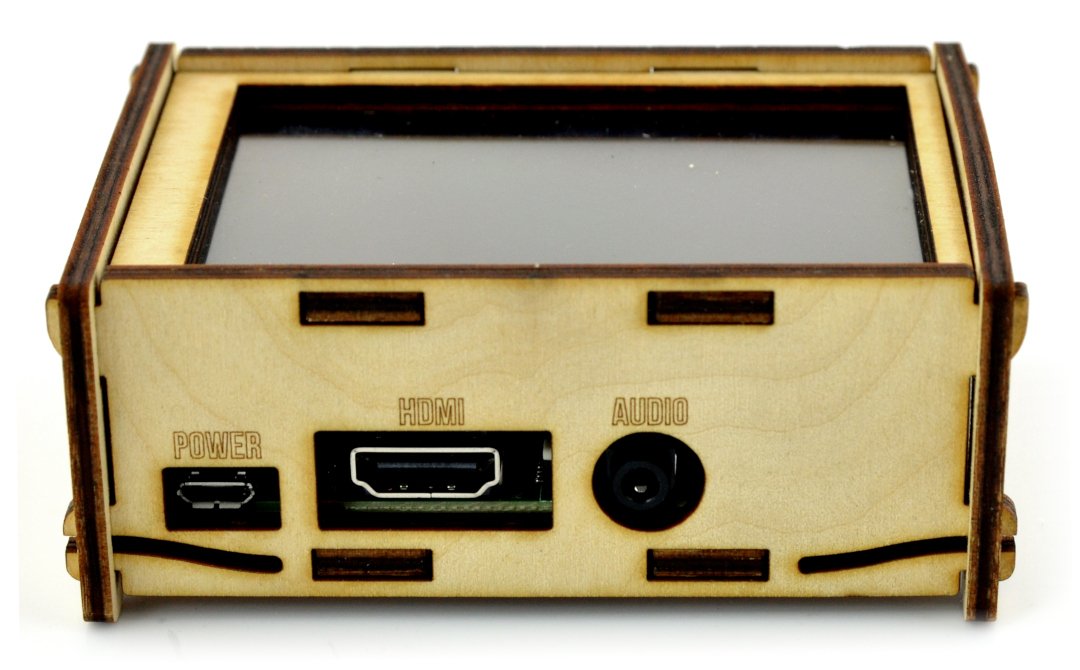 Case for Raspberry Pi 3/2  and 3,5 "screen - wooden