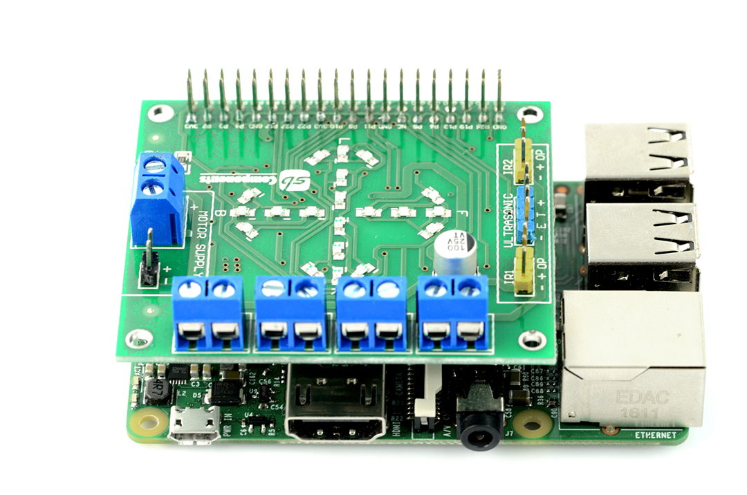 Motor Shield 2x L293D 24V/1A - 4-channel motor Botland - Robotic Shop