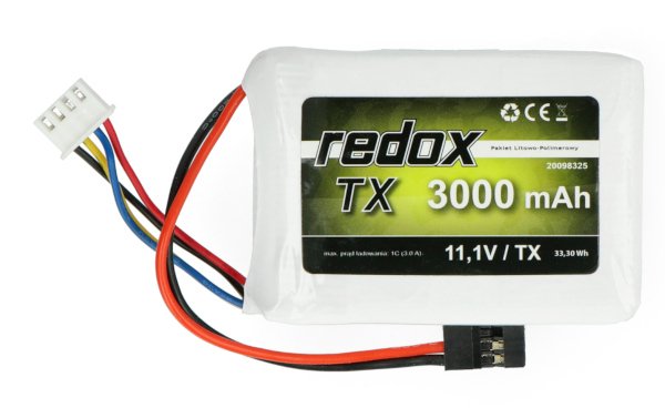 Pakiet Li-Pol Redox 3000 mAh 11,1 V.