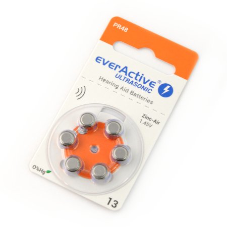 Baterie do aparatu słuchowego - EverActive Ultrasonic 13 - 6szt.