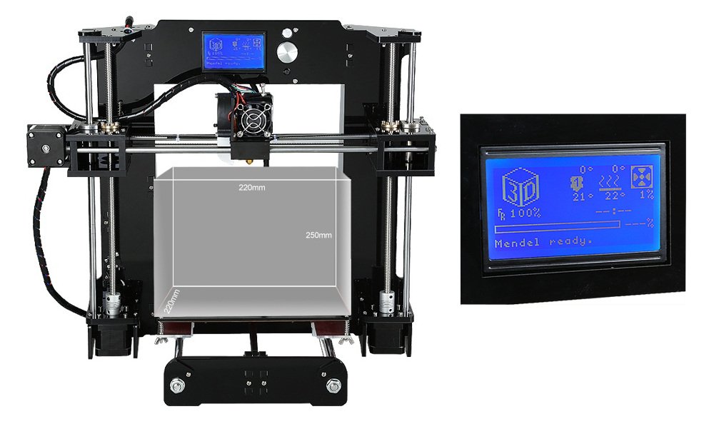 3D Printer Reprap RAMPS1.4 12864 LCD display controller+adapter Mendel Prusa ASS 