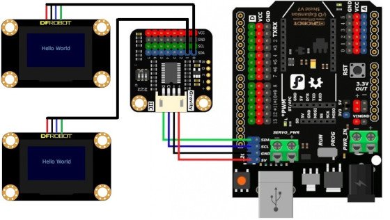 dfrobot multiplexer i2c