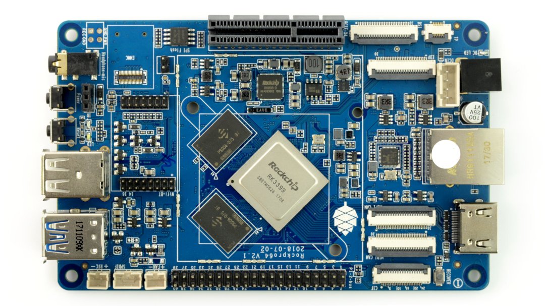 Pine64 ROCKPro64 - Rockchip RK3399 Cortex A72 / Botland - Robotic Shop