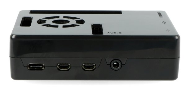 Obudowa Raspberry Pi model 4B - ABS - czarna - LT-4A05