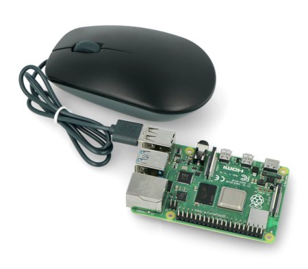 Mysz optyczna Raspberry Pi oficjalna czarno-szara