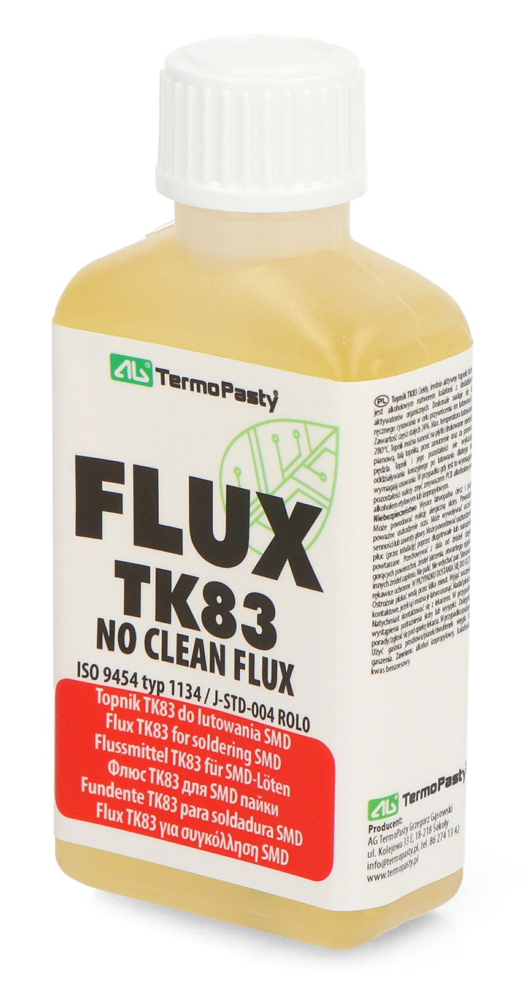 Topnik Flux TK83 z pędzielkiem do lutowania SMD - 50ml