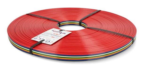 Przewód wstążkowy TLWY - 8x0,12mm²/AWG 26 - wielokolorowy - 50m