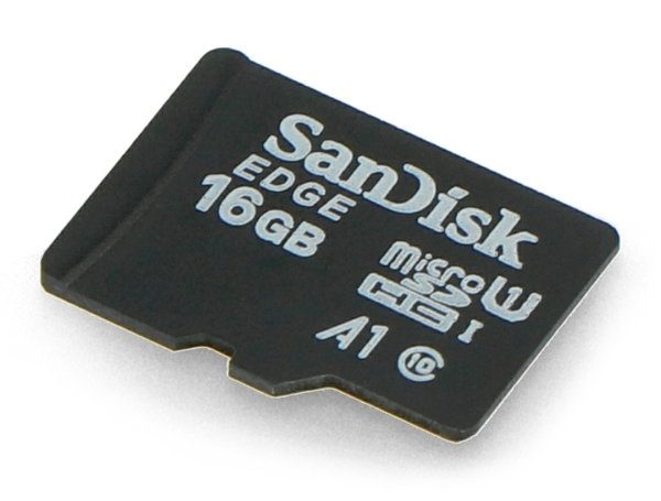 16 GB memory card with Raspbian