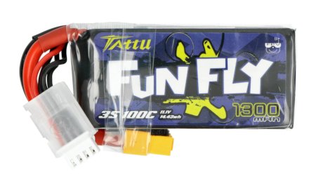 Akumulator z serii Funfly o napięciu 11,1 V i pojemności 1300 mAh.