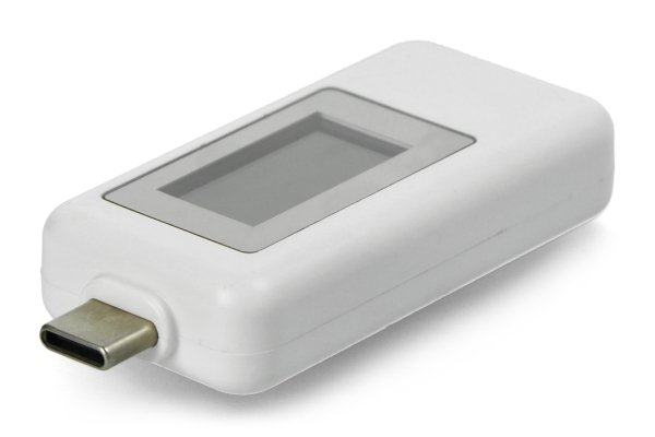 USB tester Keweisi KWS-1802C miernik prądu i napięcia z portu USB C - biały