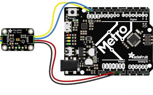 Połączenie czujnika z Arduino Metro.