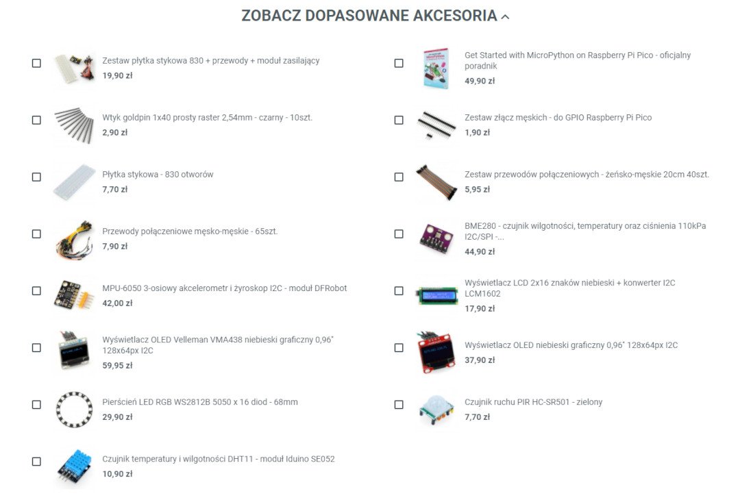 Accessories for Raspberry Pi Pico