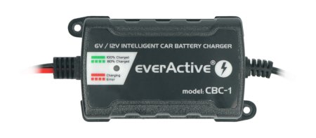 Ładowarka do akumulatorów, prostownik samochodowy automatyczny do akumulatora 6V/12V EverActive CBC-1 v2