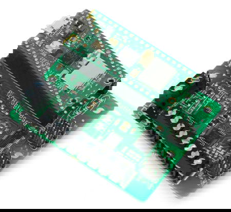 Połączenie sterownika silnika z Raspberry Pi Pico.