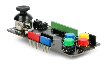 nakładka na Arduino z joystickiem i 4 przyciskami - DFRobot DFR0008
