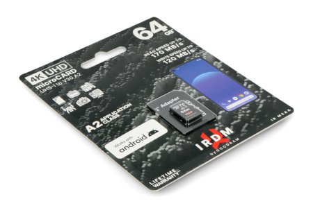 Karta pamięci Goodram IR-M2AA microSD 64GB 170MB/s UHS-I klasa U3 z adapterem