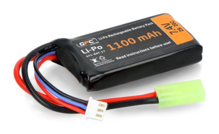 Li-Pol GFC Energy 1100mAh 20C 2S 7.4V battery - Tamiya