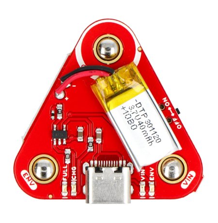 Shield with a built-in 3.7 V Li-Pol battery