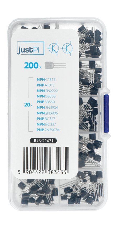 Set of NPN and PNP bipolar transistors TO-92