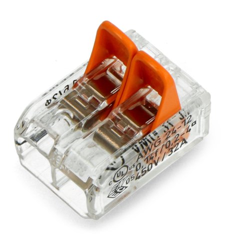 Electric self-locking cube WAGO 2pin 4 mm 32 A / 450 V