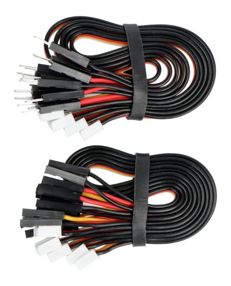 Grove - a set of 5 wires 4-pin 2mm - female / male wires 2.54 mm 20 cm