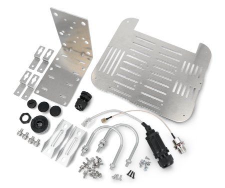 Mounting elements included with the SenseCAP Outdoor Enclosure kit.